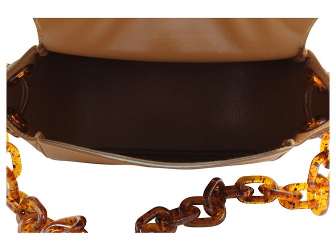 Borsa a spalla Simon Miller Bend in pelle in pelle marrone - vista 5