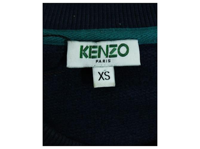 Obermaterial Kenzo Sweatshirt aus marineblauer Baumwolle - Ansicht 3