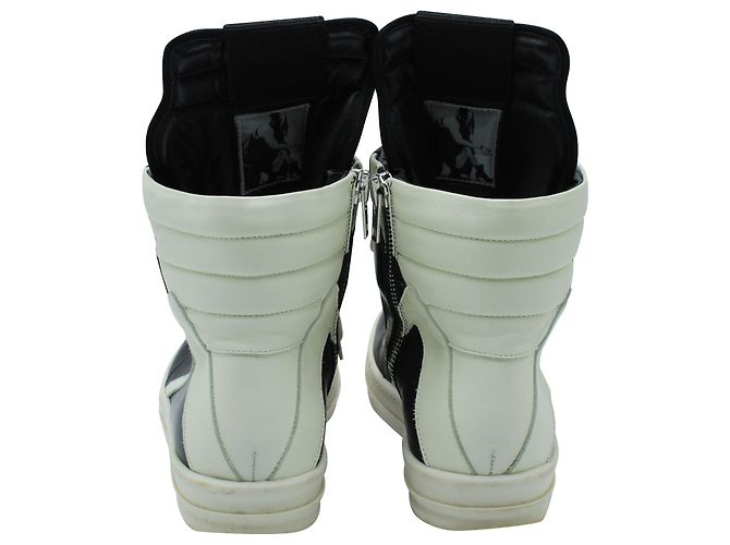 Sneakers Rick Owens Geobasket in pelle nera - vista 4
