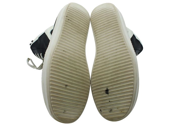 Sneakers Rick Owens Geobasket in pelle nera - vista 6