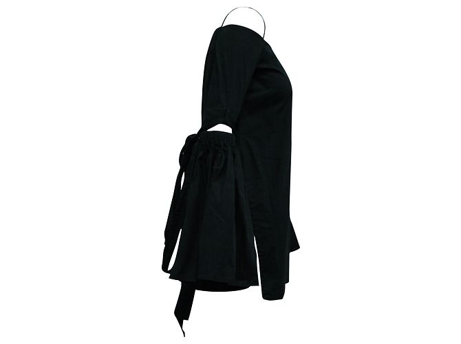 Mini abito Ellery con spalle scoperte in cotone nero - vista 3