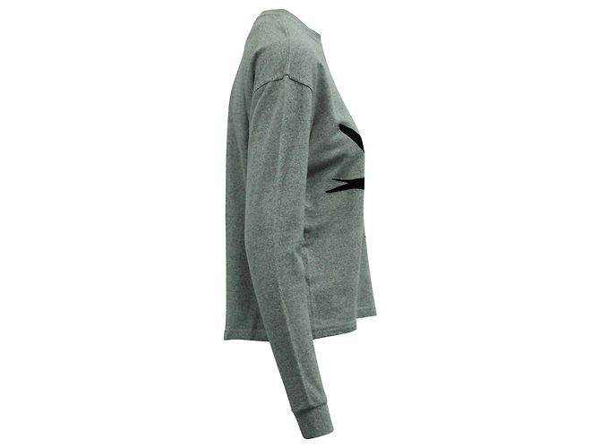 Autre Marque Moletom clássico com estampa de pássaro McQ Alexander McQueen em algodão cinza - vista 3
