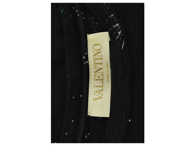 Camiseta de punto de algodón negro con estampado Cosmo de Valentino - vista 3