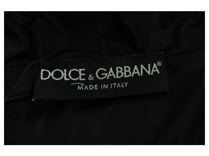 Jaqueta Bomber com capuz Dolce & Gabbana em poliamida preta Preto - vista 3