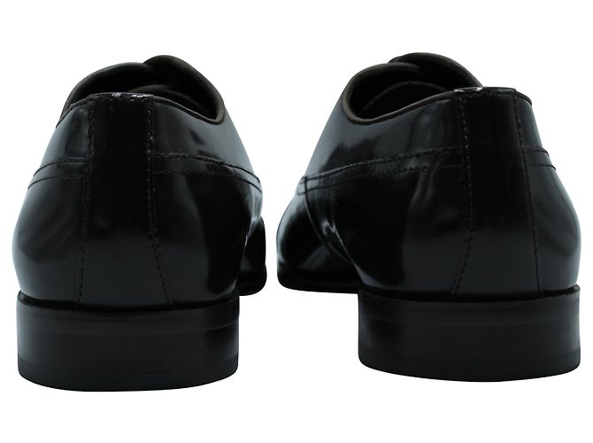 Oxford stringate Versace in pelle marrone - vista 4