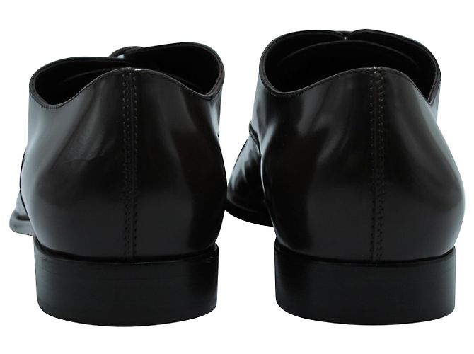 Scarpe Oxford Tod's Stringate in Pelle Marrone - vista 4