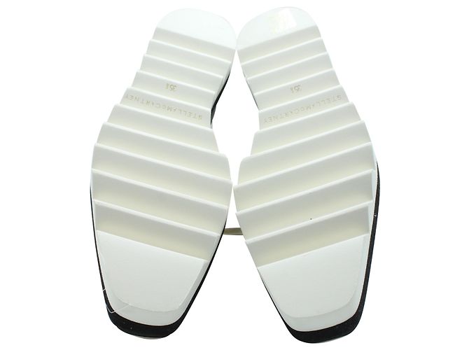 Stella Mc Cartney Stella McCartney Tênis plataforma Sneak-Elyse em couro marfim - vista 5