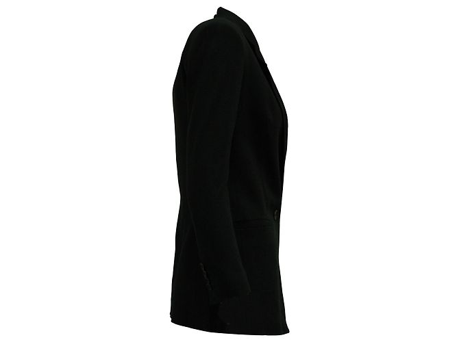 Chaqueta Theory de lana negra con botonadura forrada - vista 2