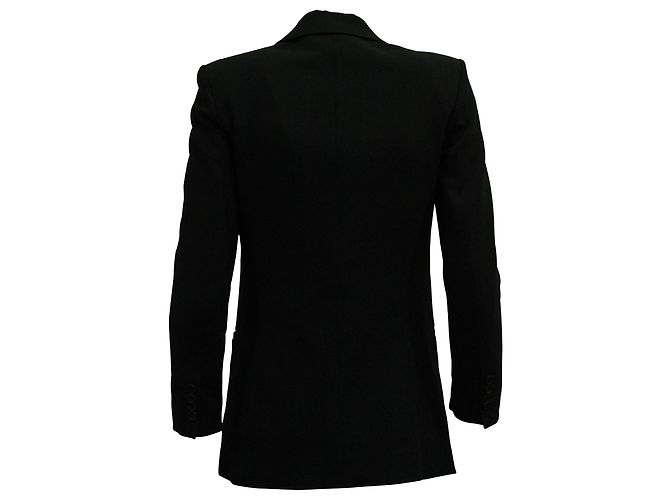 Chaqueta Theory de lana negra con botonadura forrada - vista 3