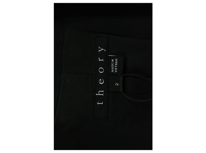 Chaqueta Theory de lana negra con botonadura forrada - vista 4
