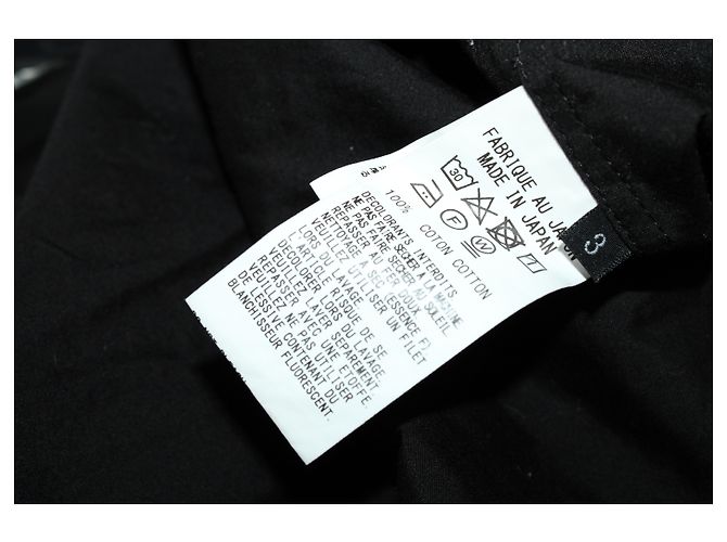 S'yte by Yohji Yamamoto Pullover-Hemd aus schwarzer Baumwolle - Ansicht 4