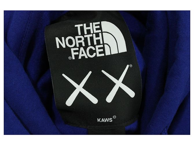 The North Face X KAWS Kapuzenpullover aus blauer Baumwolle - Ansicht 3