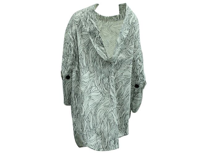 VESTIDO MARNI CON ESTAMPADO ABSTRACTO EN ALGODÓN BLANCO Y NEGRO - vista 2