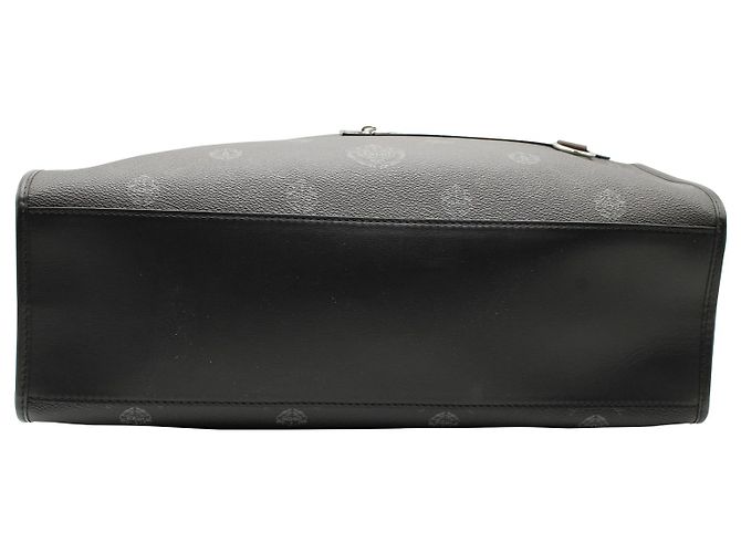 Cabas Berluti Ulysse à Panneaux en Toile en Cuir Noir - vue 4
