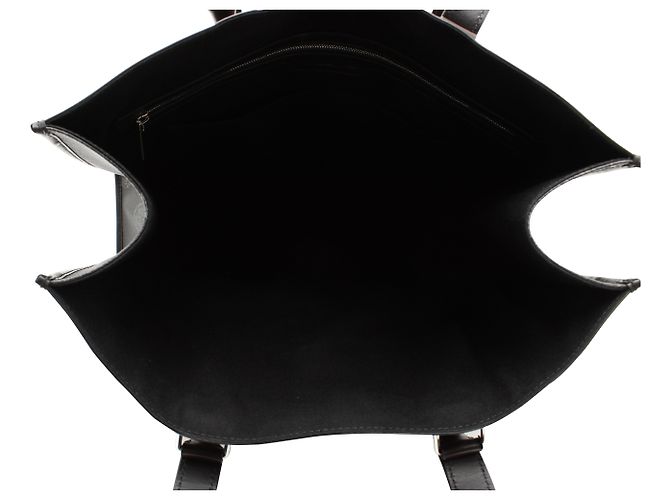 Cabas Berluti Ulysse à Panneaux en Toile en Cuir Noir - vue 6