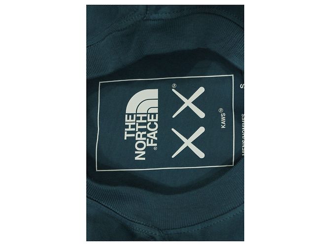The North Face X KAWS Langarm-T-Shirt aus blauer Baumwolle - Ansicht 3