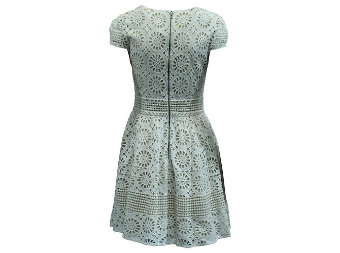 Abito con Occhielli Alice + Olivia in Cotone Bianco - vista 2