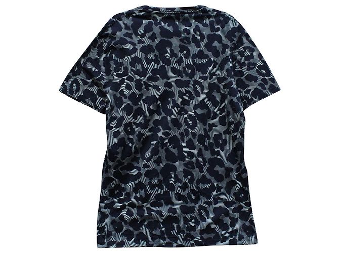 Camiseta de algodón gris con estampado de leopardo de Neil Barrett - vista 2