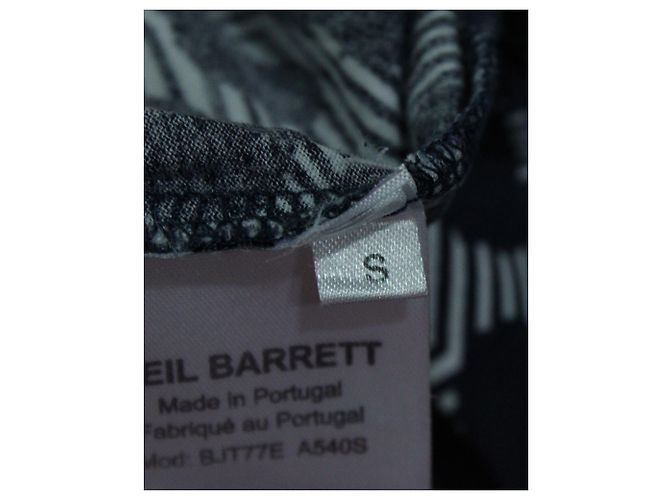 Camiseta de algodón gris con estampado de leopardo de Neil Barrett - vista 4