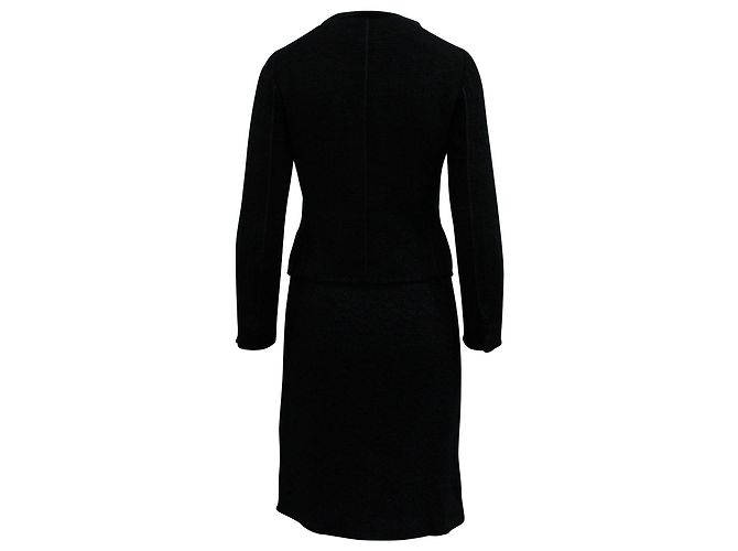 Abito Gonna Prada Boucle in Viscosa Nera Nero - vista 2
