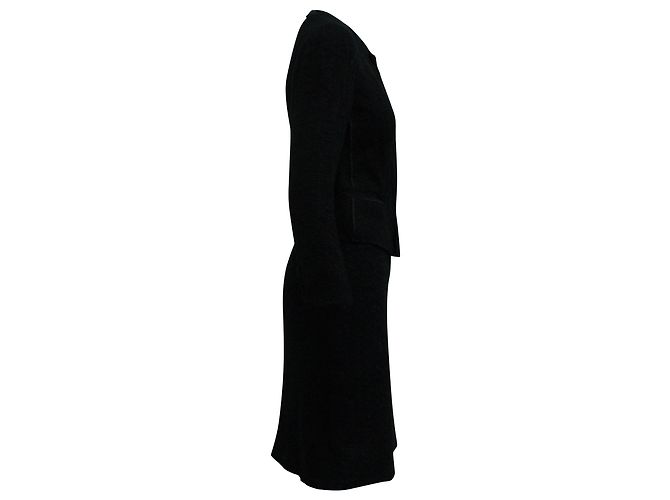 Abito Gonna Prada Boucle in Viscosa Nera Nero - vista 3