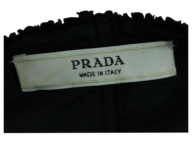 Abito Gonna Prada Boucle in Viscosa Nera Nero - vista 4