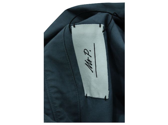Autre Marque Herr. P Arbeitsjacke aus blauer Baumwolle - Ansicht 3