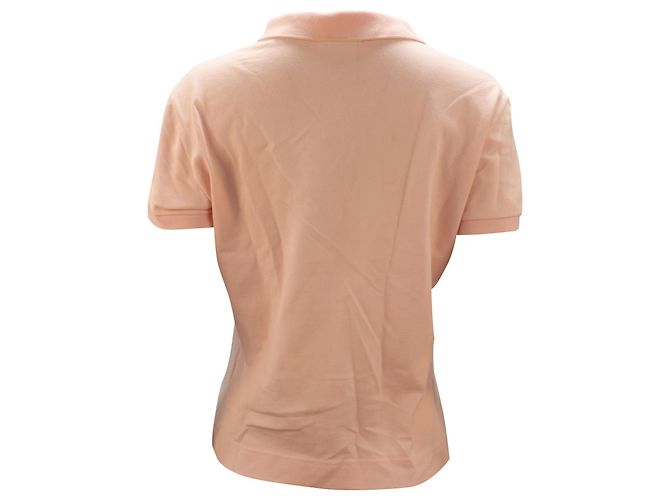 Polo de manga corta Lacoste en algodón rosa - vista 2