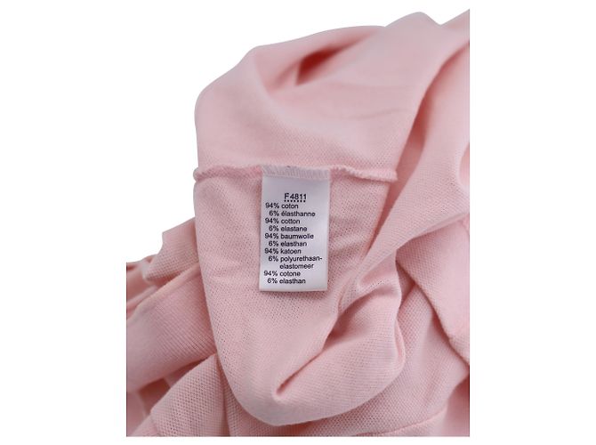 Polo de manga corta Lacoste en algodón rosa - vista 4