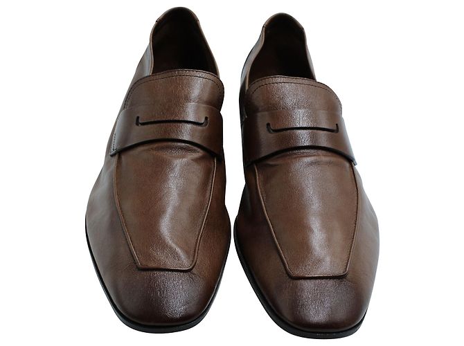 Berluti Mocassin Lorenzo en Cuir Marron - vue 2