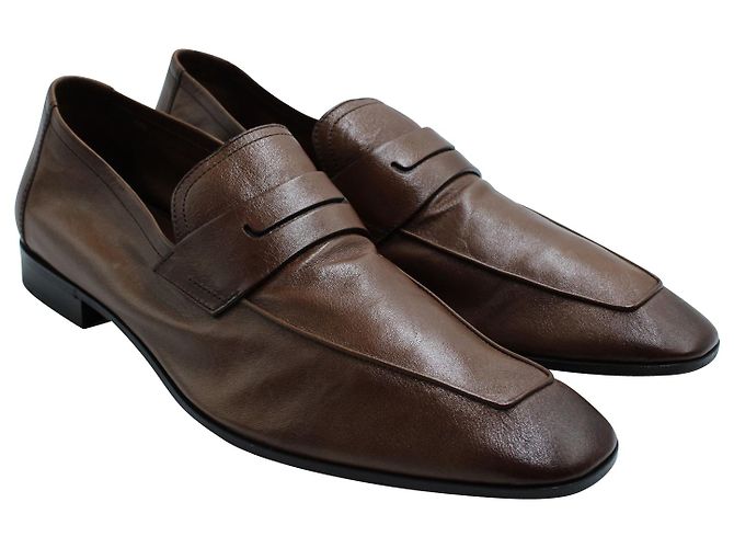 Berluti Mocassin Lorenzo en Cuir Marron - vue 3