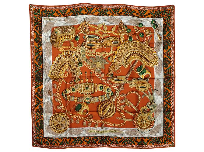 Hermès Sciarpa Hermes Carre Twill in Seta Multicolor Multicolore - vista 2