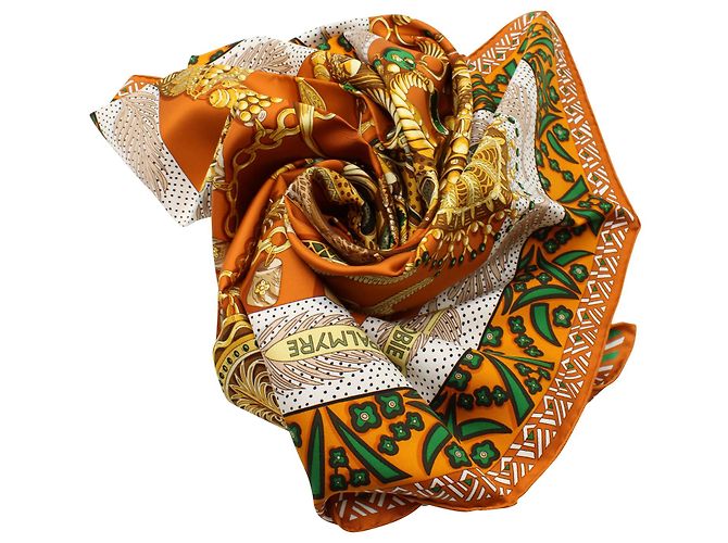 Hermès Sciarpa Hermes Carre Twill in Seta Multicolor Multicolore - vista 3