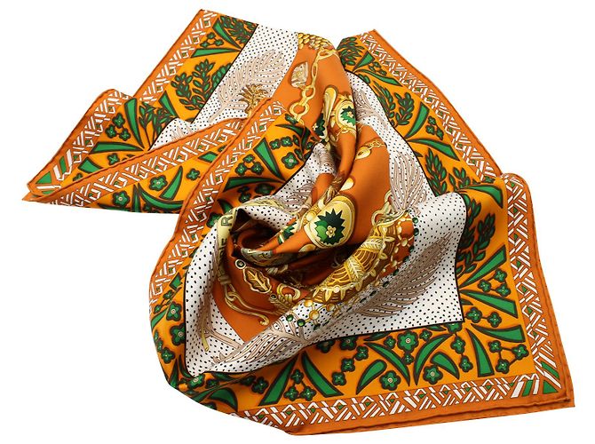 Hermès Sciarpa Hermes Carre Twill in Seta Multicolor Multicolore - vista 5