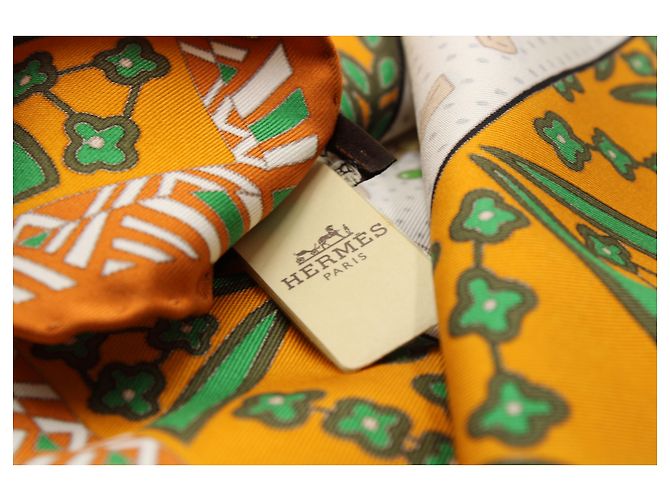 Hermès Sciarpa Hermes Carre Twill in Seta Multicolor Multicolore - vista 6