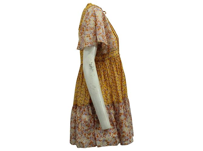 Maje Floral Cotton Einteiler Kleidergröße 34 - Ansicht 2