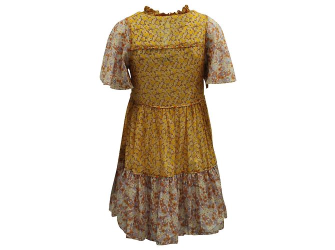Maje Floral Cotton Einteiler Kleidergröße 34 - Ansicht 3