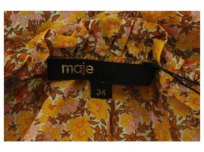 Maje Floral Cotton Einteiler Kleidergröße 34 - Ansicht 4