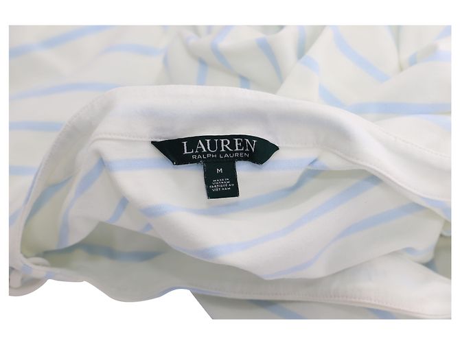 Autre Marque Lauren Ralph Lauren Abito a righe con maniche allacciate in cotone multicolor - vista 3