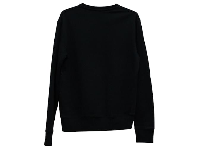 Autre Marque Acne Studios Faise Pullover mit Rundhalsausschnitt aus schwarzer Baumwolle - Ansicht 2