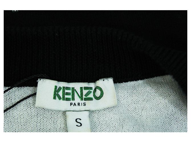 Kenzo House Reggae-Strickjacke aus schwarzer Baumwolle - Ansicht 3