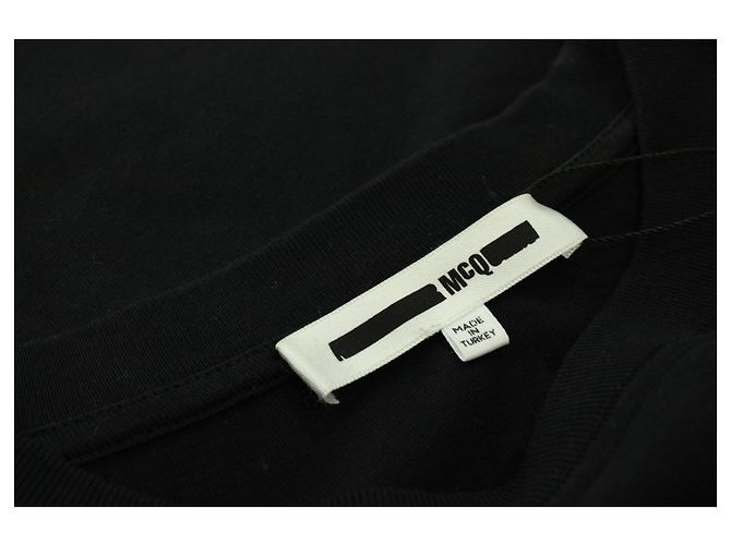 MCQ Logo Tee in Black Cotton - view 3