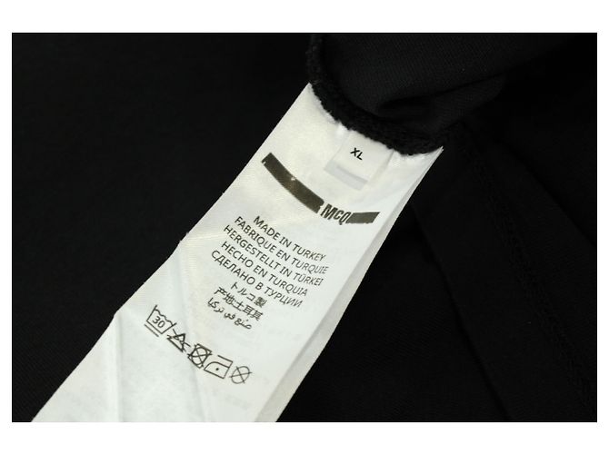 MCQ Logo Tee in Black Cotton - view 4