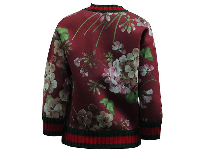 Suéter Gucci Blooms en Modal Rojo - vista 8