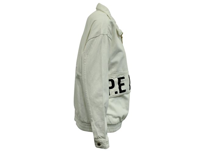 Autre Marque P.Nation E 1967 Pull à enfiler en denim blanc - vue 2