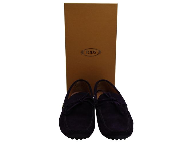 Mocassino Tod's Gommino in camoscio viola Porpora - vista 7