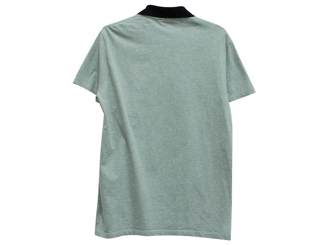 Polo Alexander McQueen Skull Patch in cotone grigio - vista 2