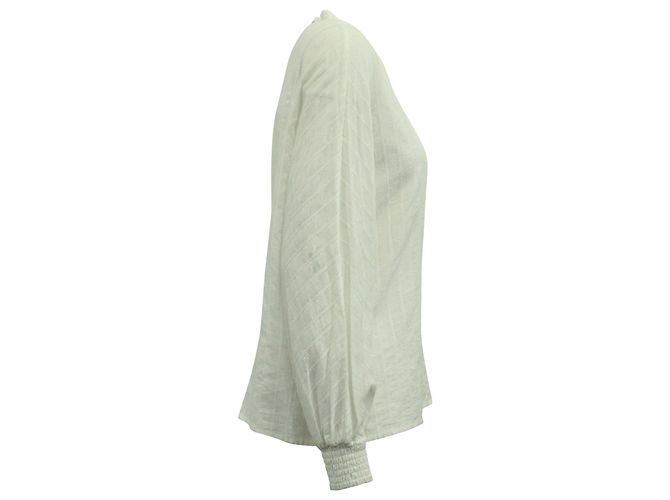 Blusa de encaje Maje en algodón blanco - vista 2