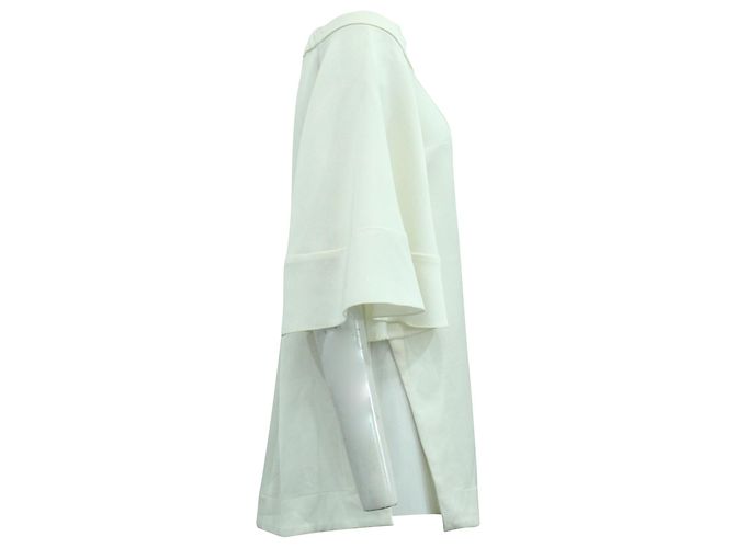 Top de manga acampanada con hombros descubiertos Ellery Elize en algodón blanco - vista 3