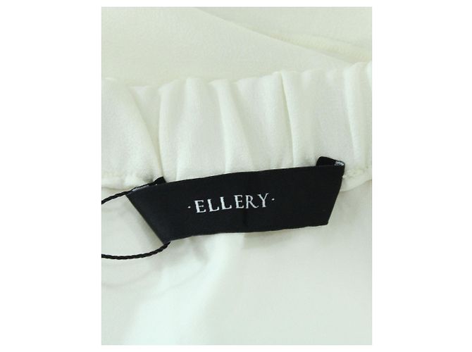 Top de manga acampanada con hombros descubiertos Ellery Elize en algodón blanco - vista 4